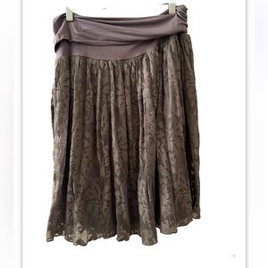 Sundance mixed media lace skirt 🩶